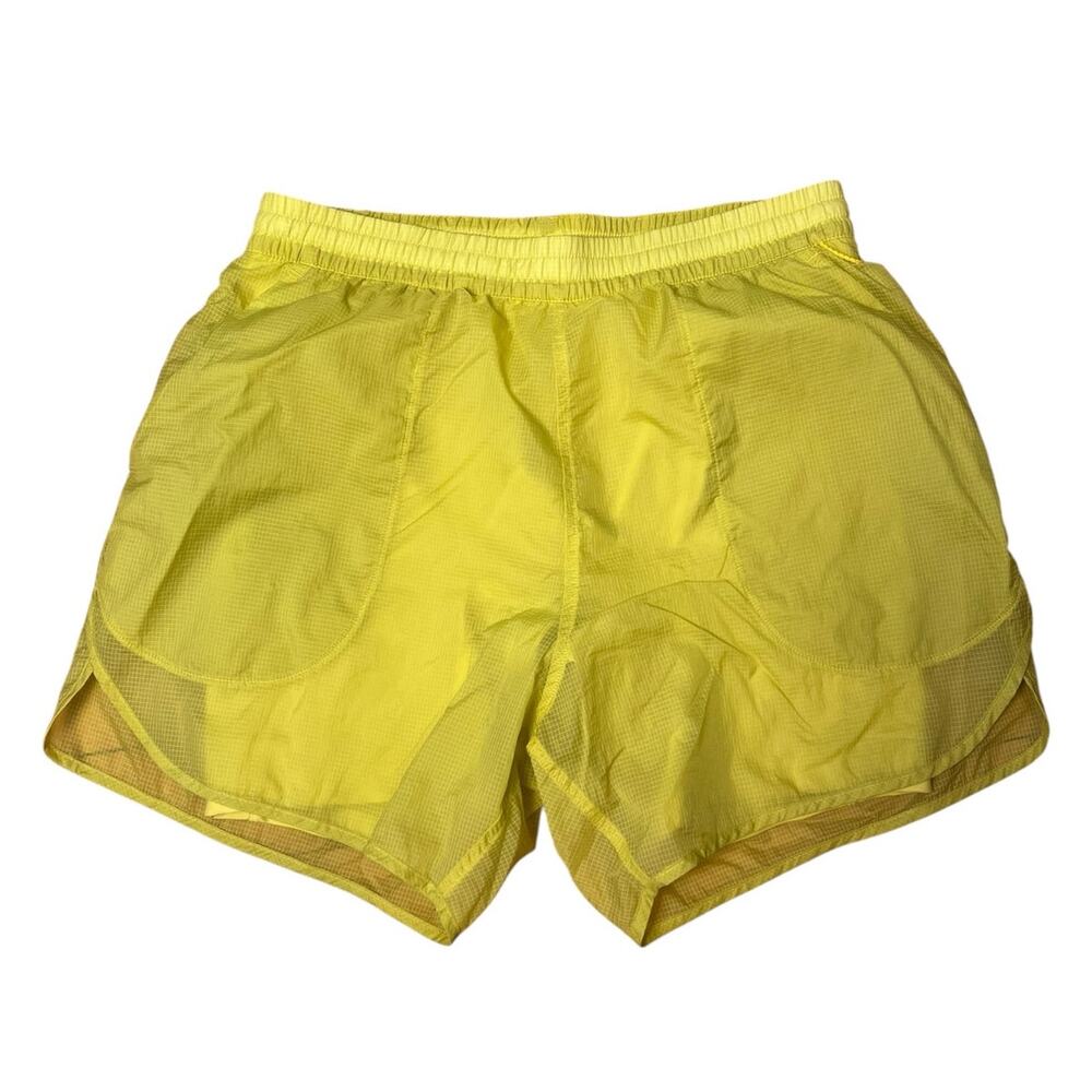 Outdoor Voices OV Lemon Yellow Lined 5" Running Shorts Size Small